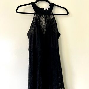 BCBG Black Lace Skater Dress